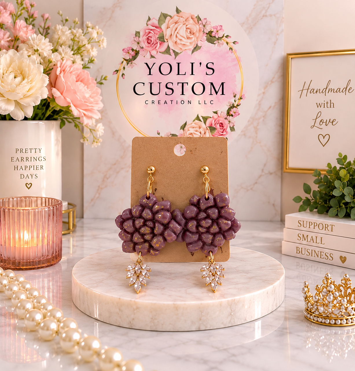 Royal Amethyst Bloom Earrings