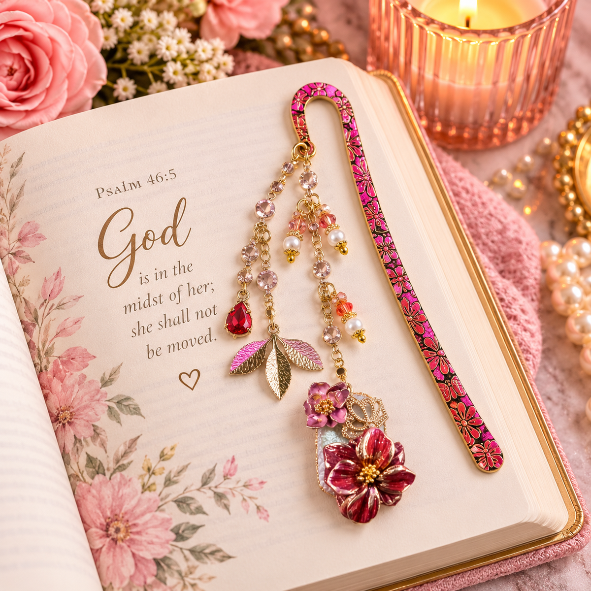🌹 Royal Bloom Bookmark