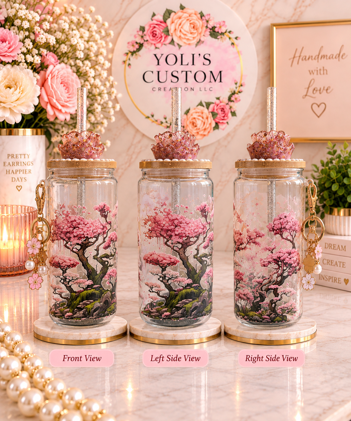 🌸 Cherry Blossom Garden Tumbler