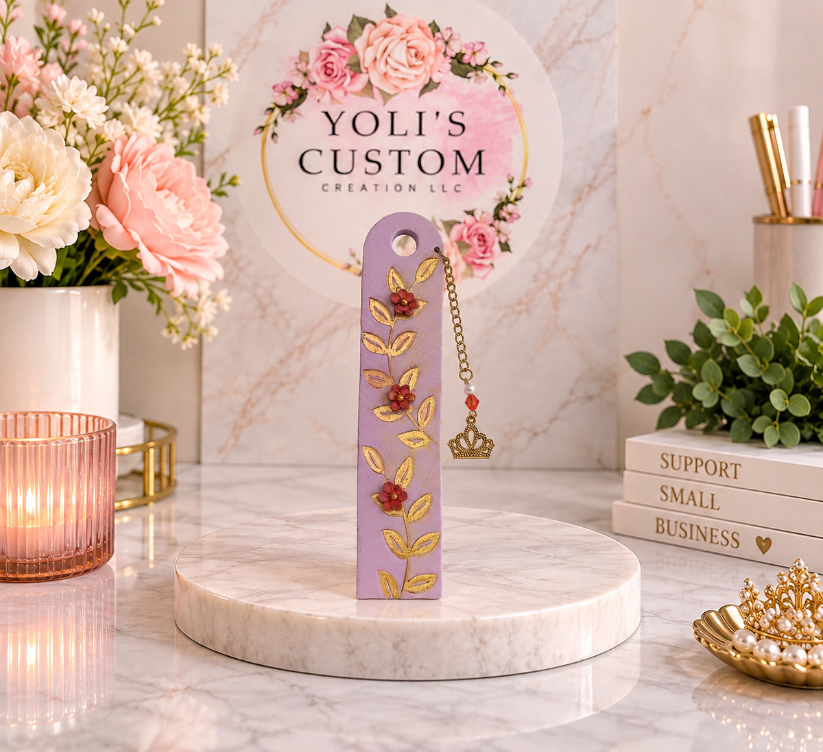 Royal Bloom Lavender Bookmark