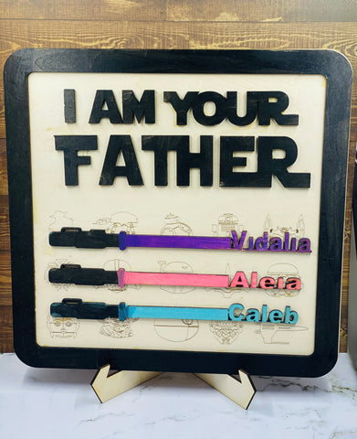 I am your Father wood sign