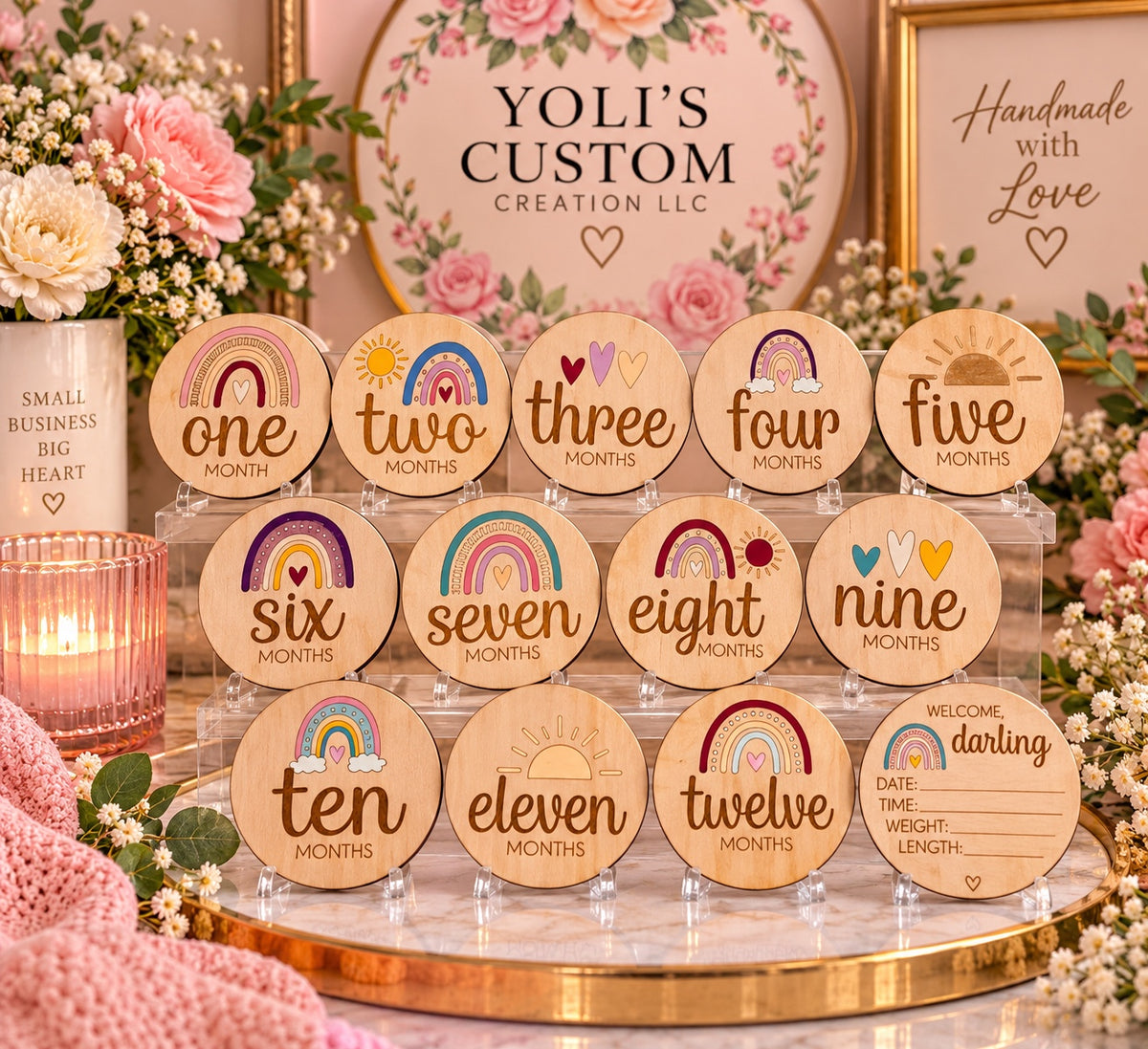 Baby Milestone Discs — Monthly