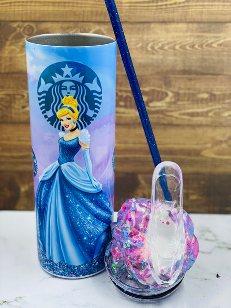 20oz Cinderella Tumbler W/ Whipped Cream