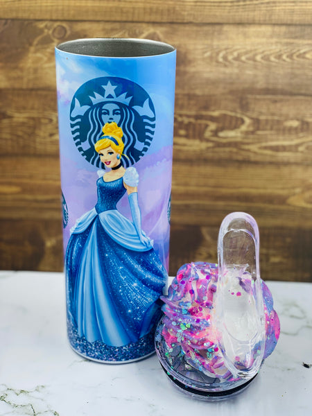 20oz Cinderella Tumbler W/ Whipped Cream