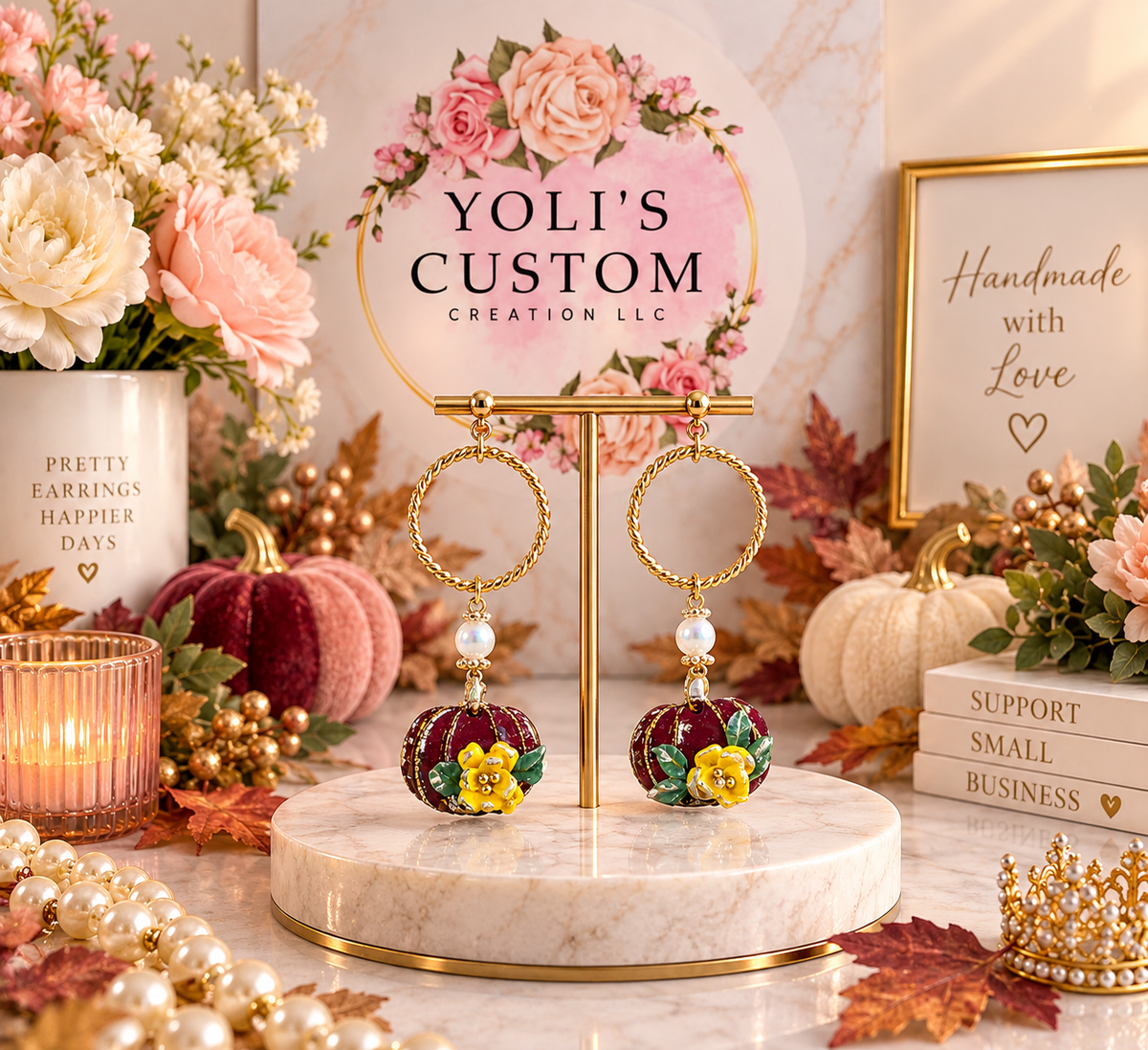 🍂 Autumn Bloom Earrings
