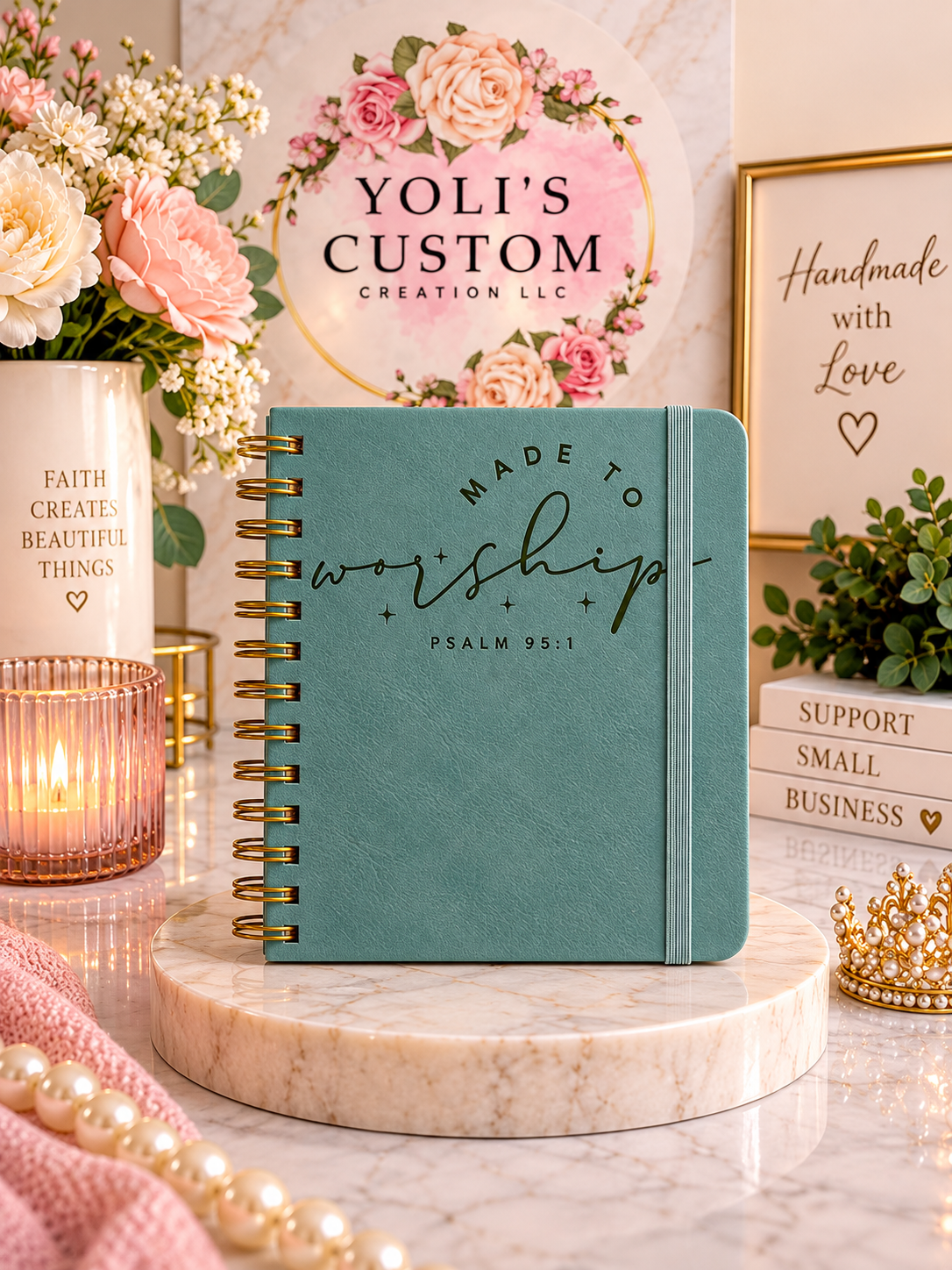 ✨ Faith-Inspired Engraved Notebooks