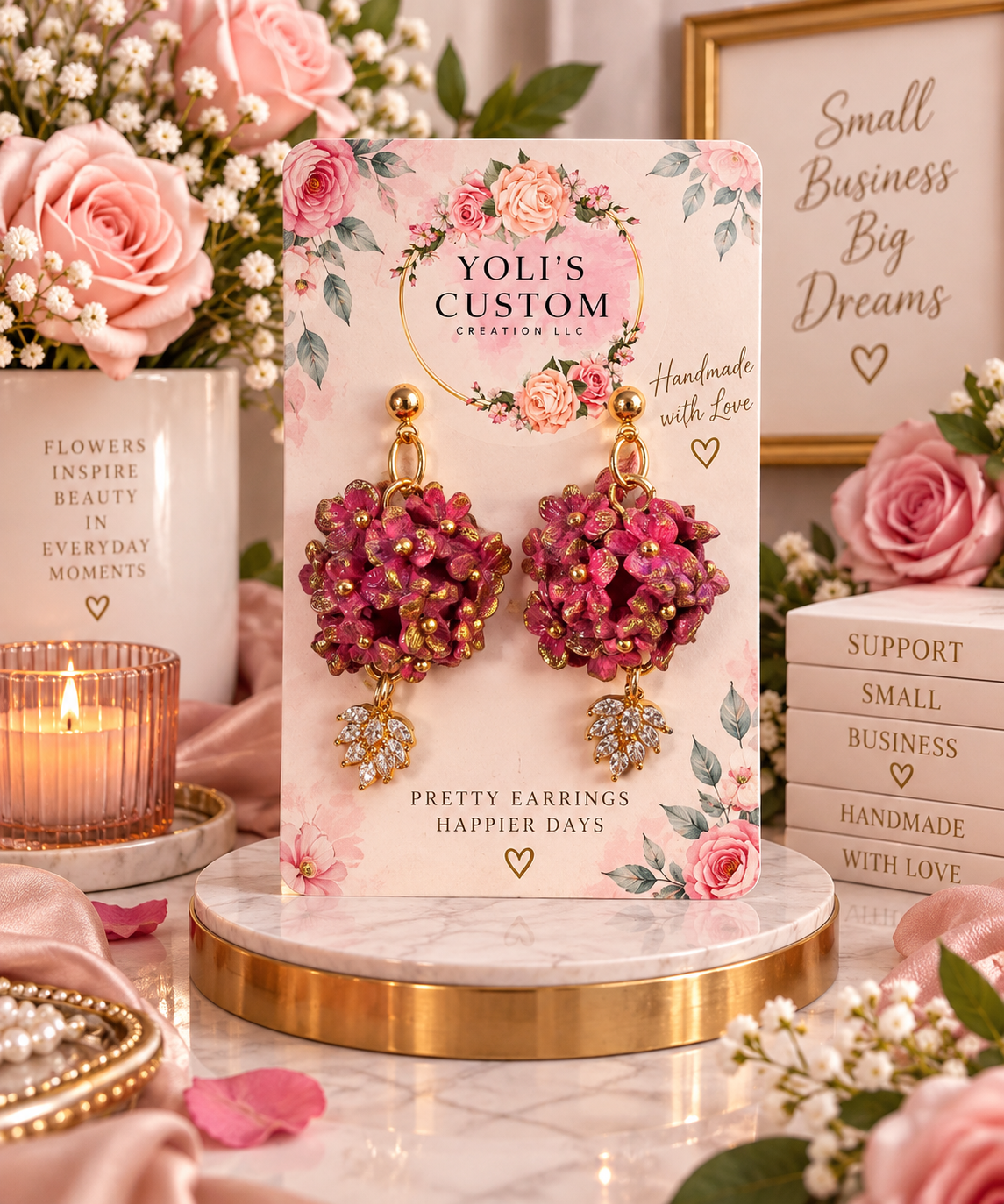 Enchanted Floral Bouquet Earrings