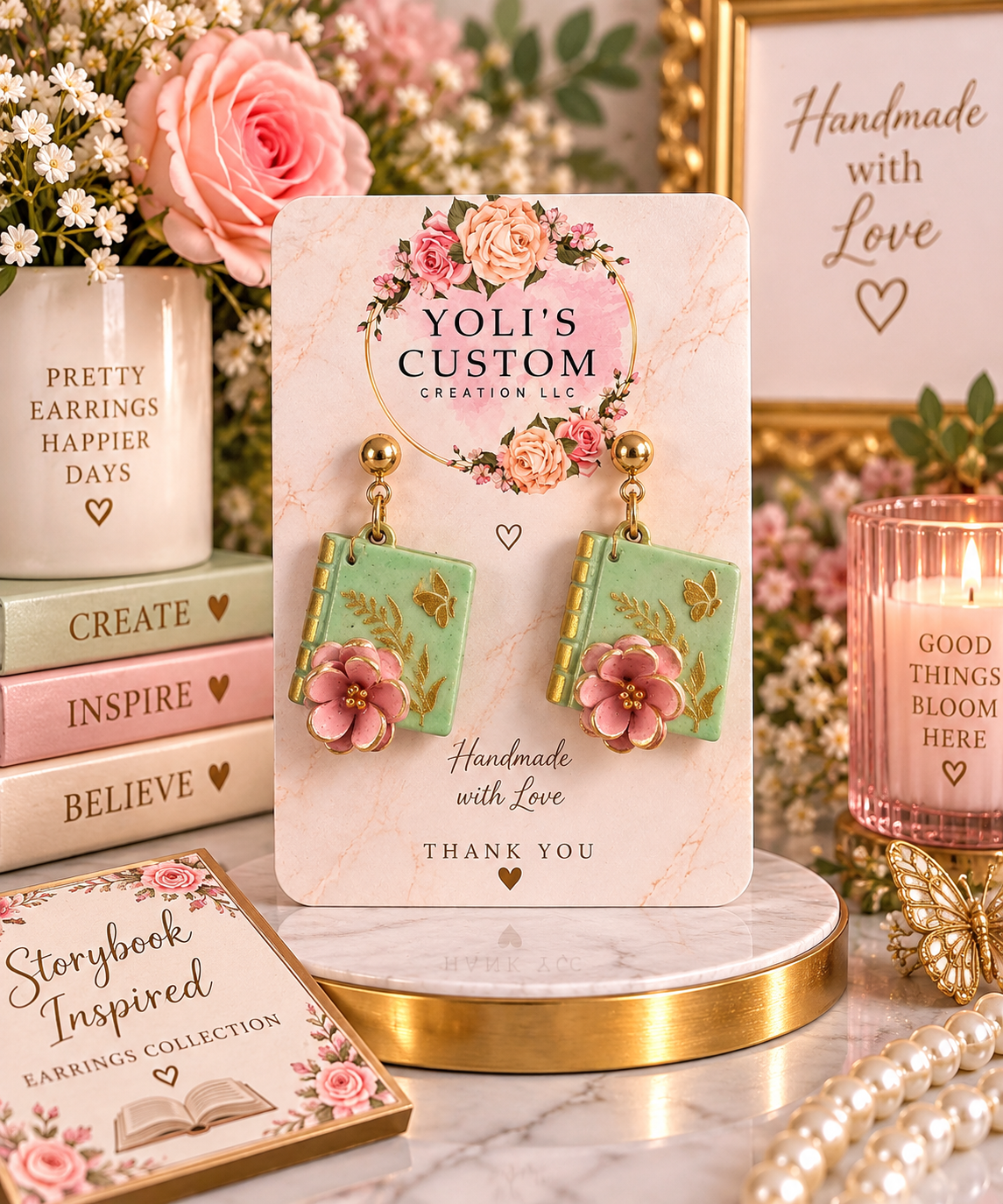 Enchanted Garden Pages Earrings